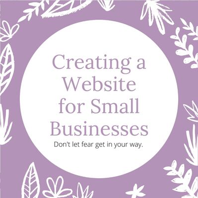 Image Text: Creating a website for small businesses